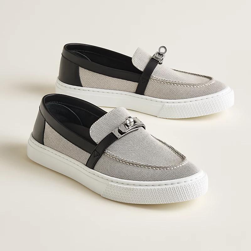 Giày Hermes Game Slip-On Sneaker Nữ Xám Đen